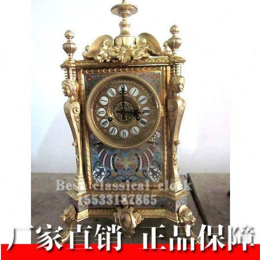 镀金四柱美女座钟|仿复古机械台钟|古典钟表|样板间装饰|壁炉钟表,家居饰品,座钟,淘宝优惠券,粉丝福利购,淘宝优惠卷