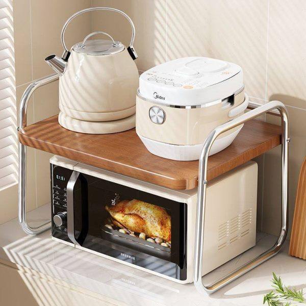 厨房置物架烤箱微波炉架子台面储物架双层桌面收纳架用品家用大全,厨房/烹饪用具,微波炉置物架,淘宝优惠券,粉丝福利购,淘宝优惠卷