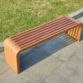 户外公园椅排椅休闲商场防腐木长条凳广场公共纹庭院长椅