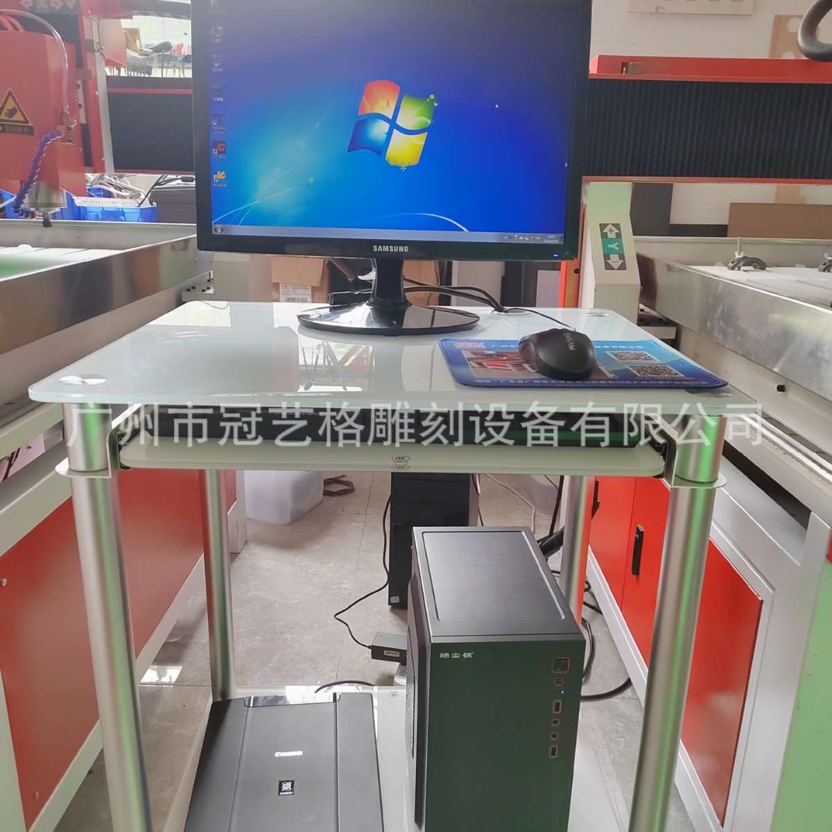 数控雕刻机专用电脑xp系统win7数控办公两用pci插槽电脑