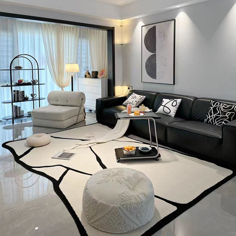 TipToe卡阶地毯不规则客厅高级现F代轻奢整铺卧室房间茶几床边地