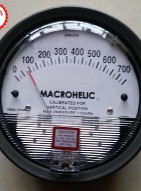 2000-60pa 洁净室无尘室 2000-500pa MACROHILIC 过滤网 压差表