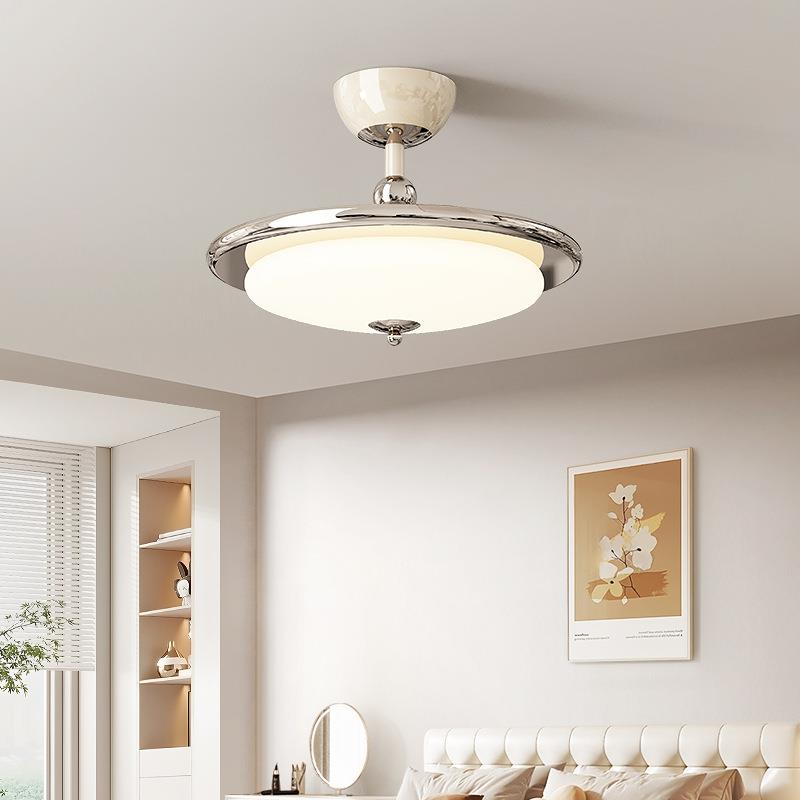 2025年新款中古风卧室吊灯法式复古奶油风温馨房间灯全光谱护眼灯