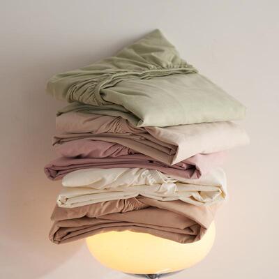 A类纯棉磨毛床笠单件100全棉纯色床罩简约纯色宿舍床垫保护套