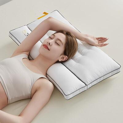 A类全棉枕头护颈椎枕芯助睡眠学生宿舍男酒店专用单人家用一对装