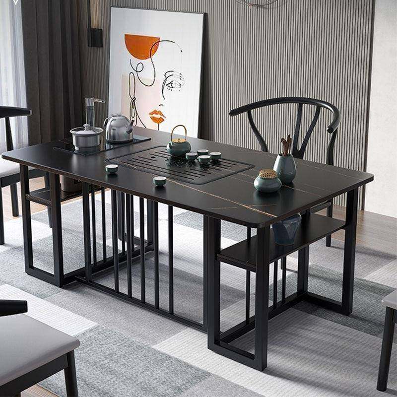 岩板桌面办公室茶桌椅组合轻奢家用客厅泡茶几茶桌一体一整套茶台