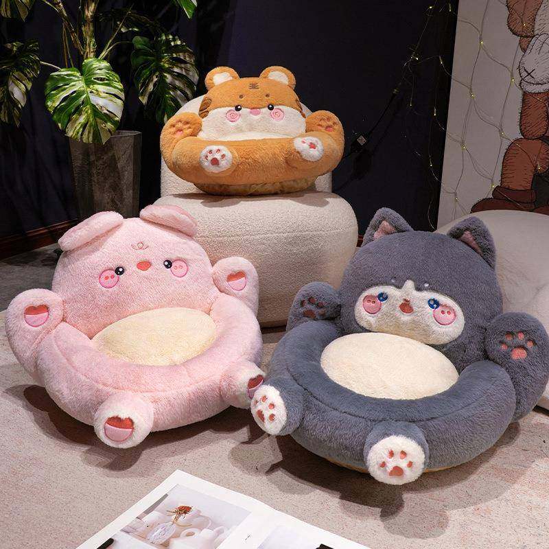 榻榻米坐垫靠背一体地上蒲团懒人坐墩地板客厅飘窗垫阳台儿童垫子