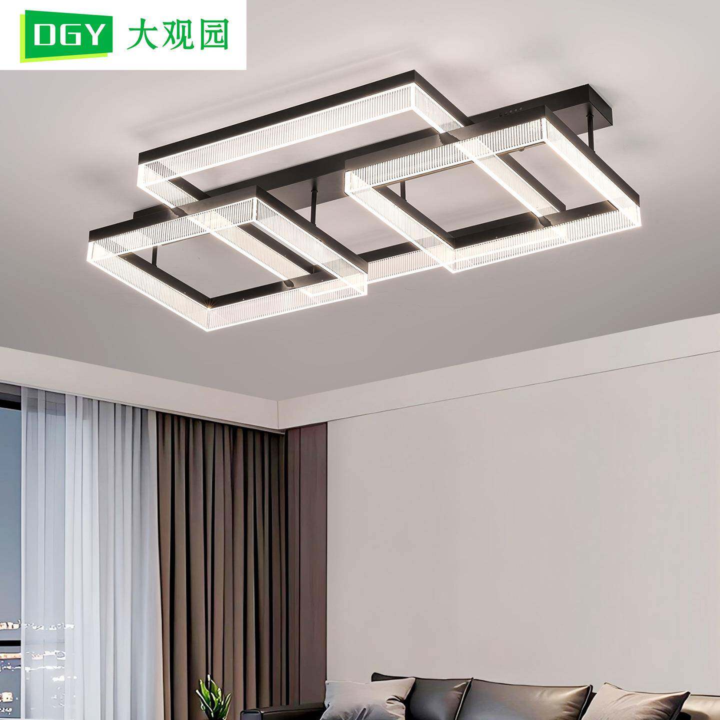 客厅灯大厅主灯大气2025新款广东中山吸顶灯灯具全屋套餐组合005L