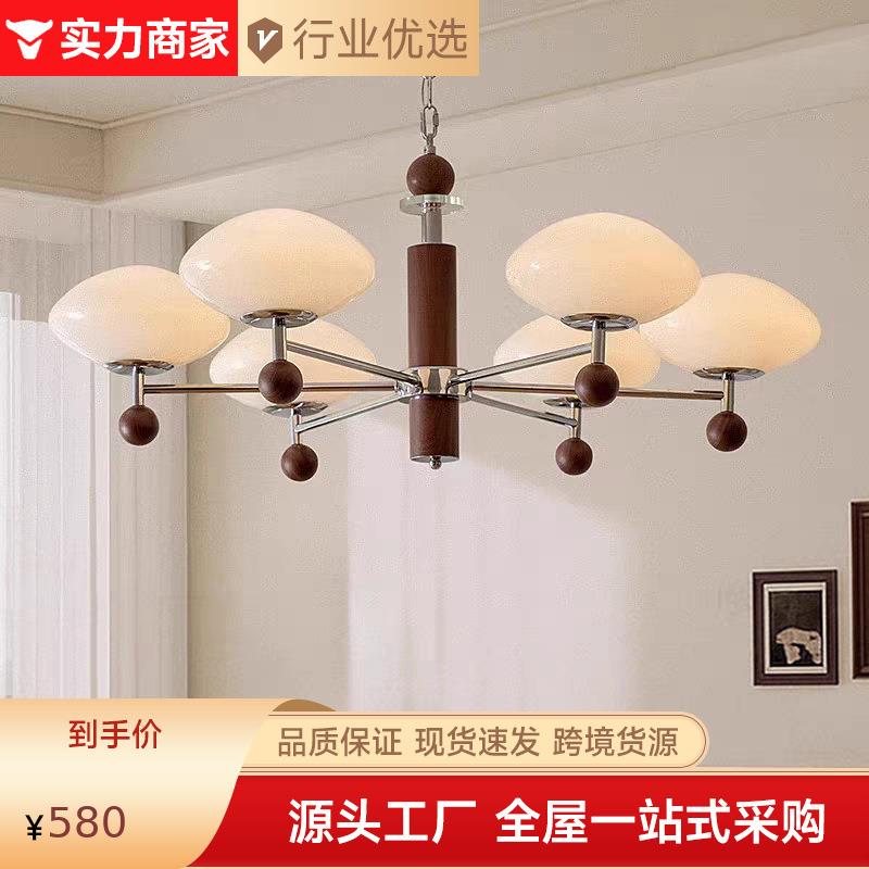 氛围感法式客厅吊灯简约中古风大厅灯创意高端设计师款留白灯