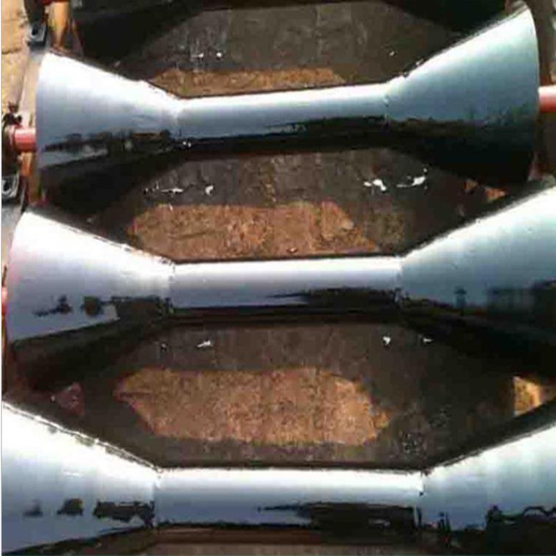 厂家供应输送机腰鼓滚筒 喇叭托辊 无动力锥形滚筒耐磨