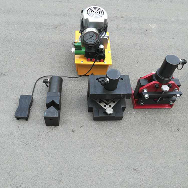 6号角铁切角机切断平整 CR60型电动切断折弯折角多功能角钢加工机