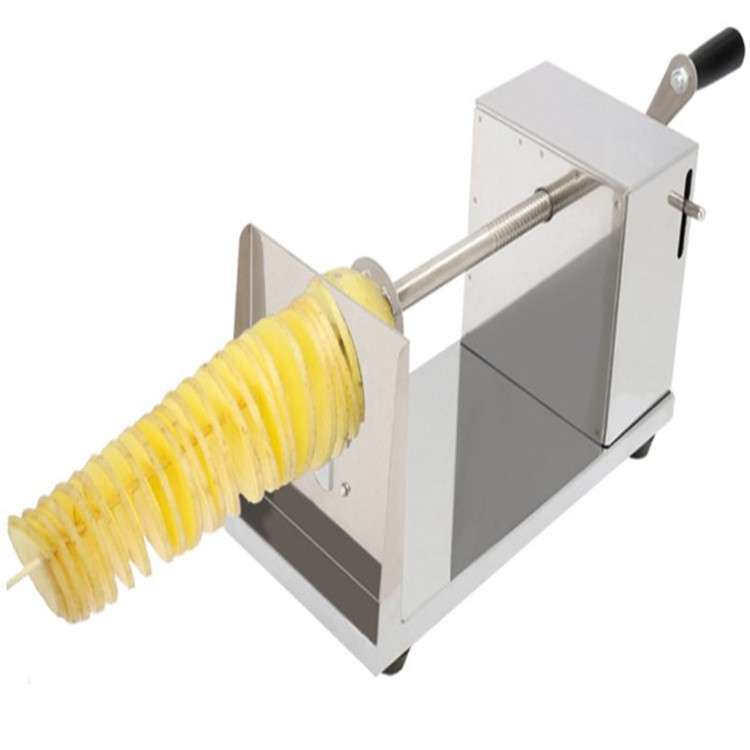 薯片切片机器不锈钢土豆机半自动薯片机手摇旋转薯塔机商用切片机