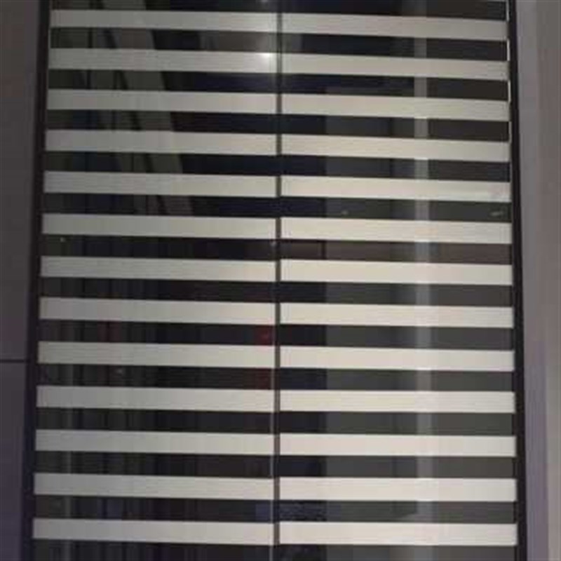 智能百叶调光膜 雾n化玻璃百叶分区隔断 调光玻璃蚀刻百叶窗