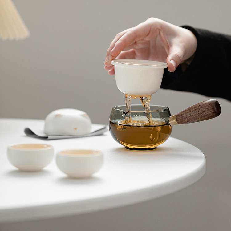 猫咪旅行茶具便携式一壶两杯户外露营茶具套装个人专用快客杯茶杯
