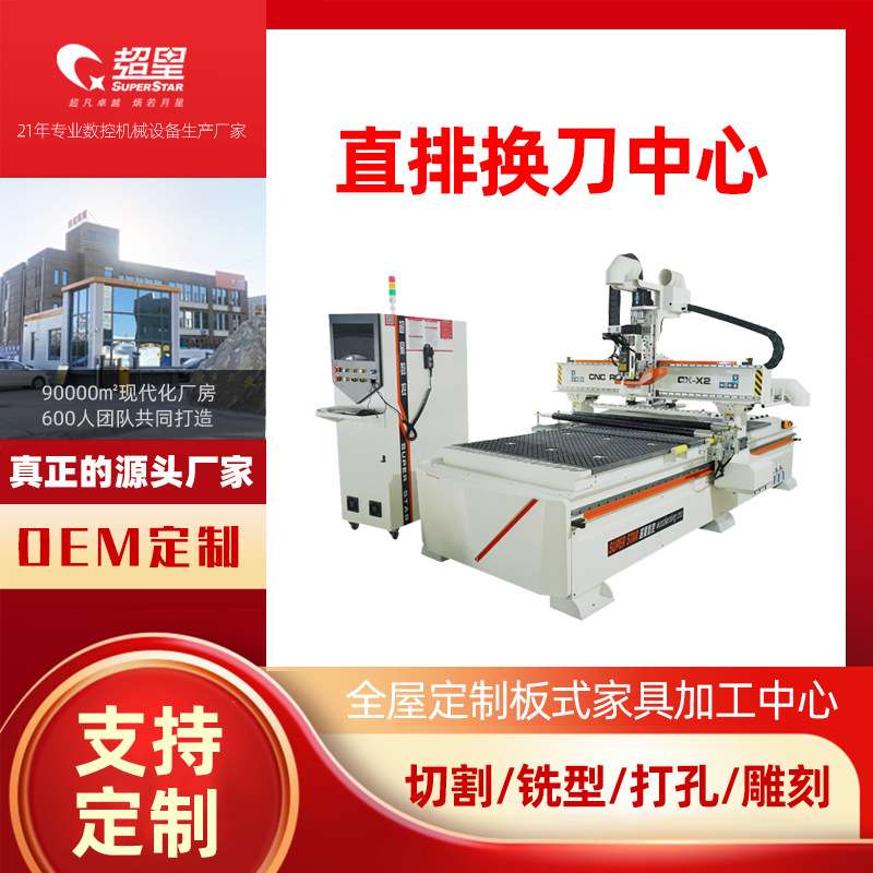 木工家具雕刻机数控开料机侧孔机木雕机全自动车床台式大型机械