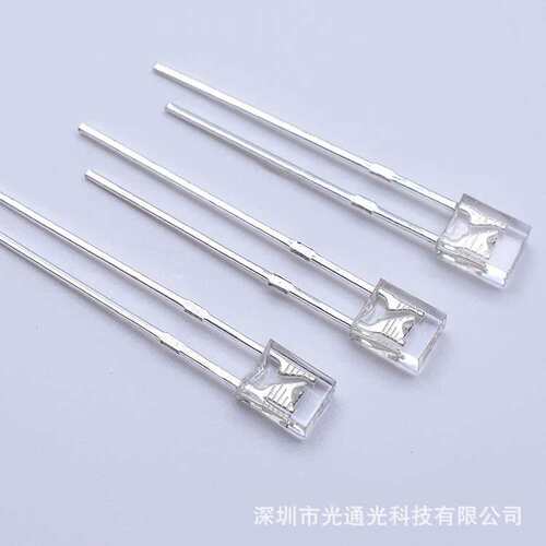 led灯珠234七彩慢闪短脚直插led灯珠2*3*4mm方形发光二极管