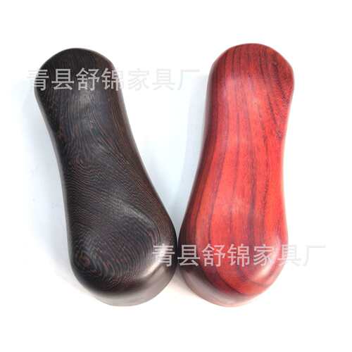 鸡翅木葫芦枕实木颈椎枕红花梨U型枕红花梨木按摩实木颈椎枕