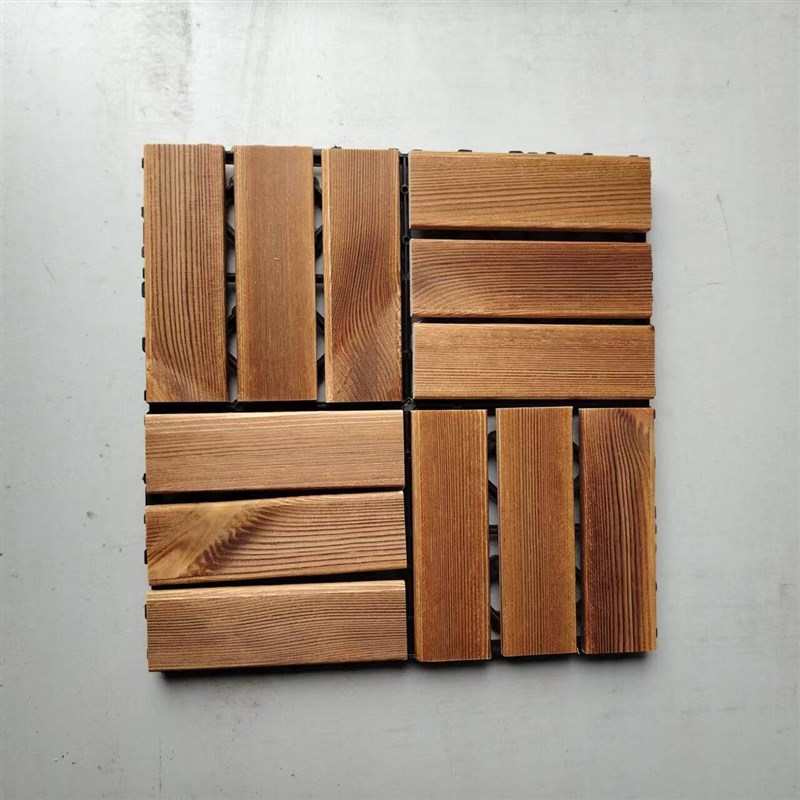 碳化防腐木地板实木地板木改造阳台F户外露台木板木方木条庭院拼