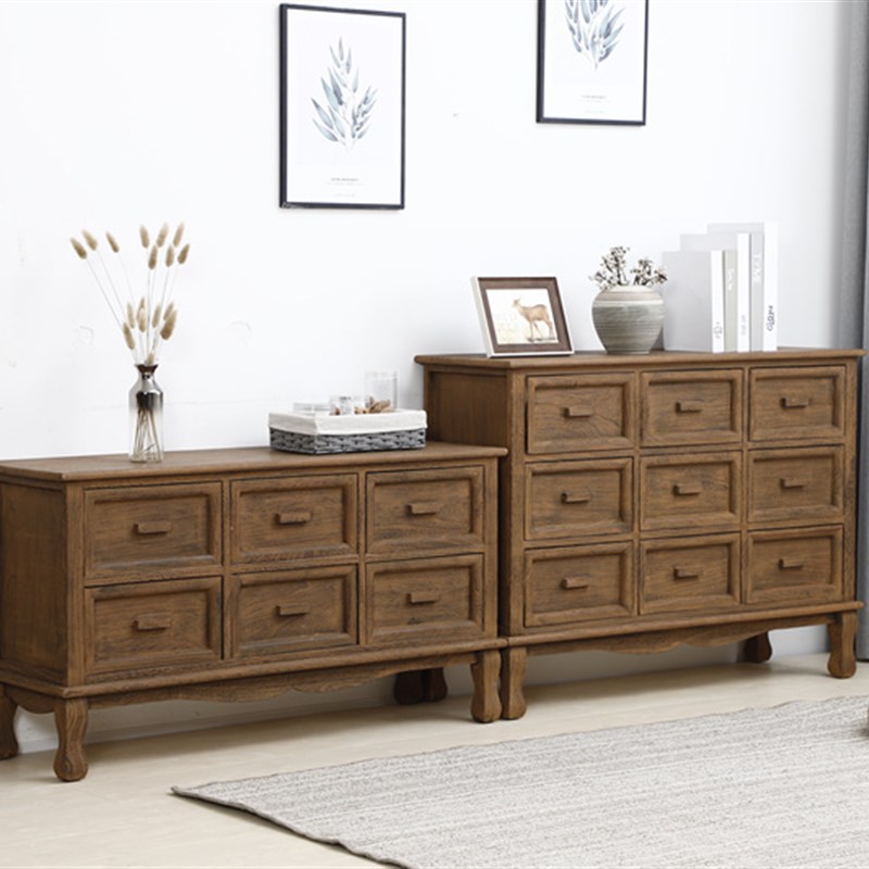 新款纯实木电视柜北欧地柜现代简约小户型收N纳斗柜玄关客厅储藏