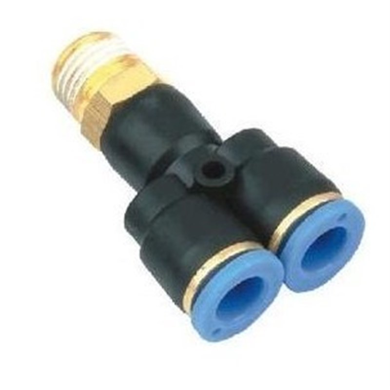 快速接头APX4/APXr6-M5/01/02/03/04Y型三通外螺纹