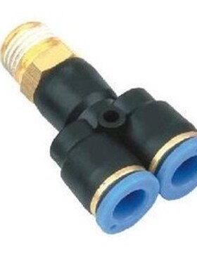 快速接头APX4/APXr6-M5/01/02/03/04Y型三通外螺纹