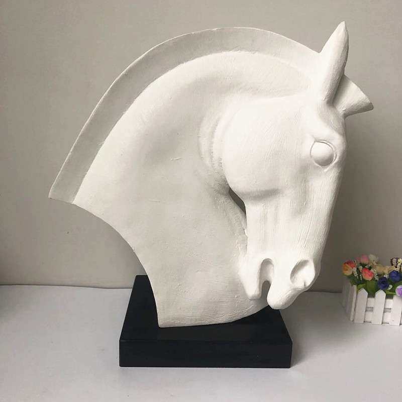 树脂工艺品 创意个性大马摆件 现代简约家居饰品软装设计一件代发