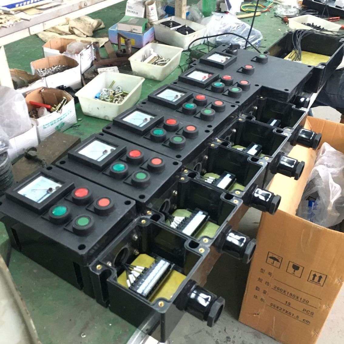 防爆防腐操作柱lcz8050-T挂式操作柱立柱底盘立式控制箱可带立杆