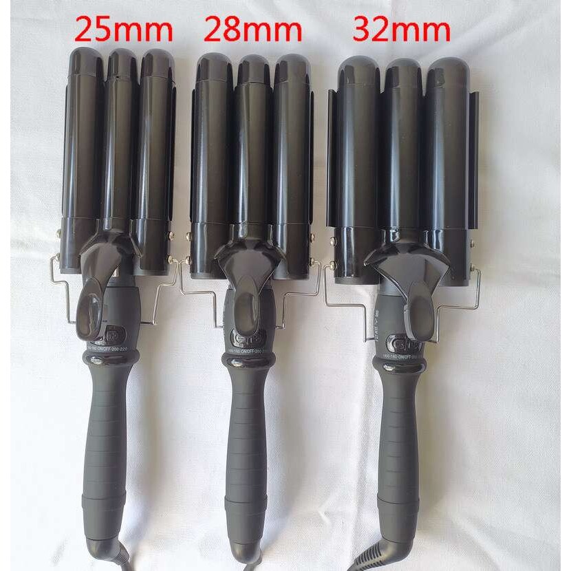 发廊蛋卷卷发棒蛋卷头三管电卷棒法式蓬松大卷懒人蛋蛋卷棒三棒32