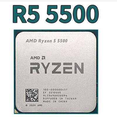 AMD锐龙CPU R5-5500 散片 6核/12线程AM4台式机CPU处理器适用b550