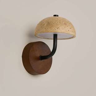 诧寂风卧室大厅壁灯客厅背景灯带开关走廊民宿床头酒店黄洞石灯具