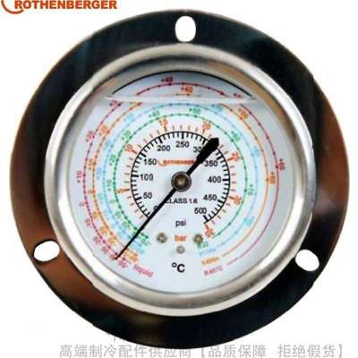 ROTHENBERGER罗森博格埋入式高低压充油压力表-1～18/-1～38bar