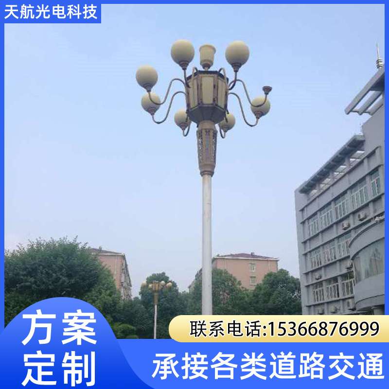 厂家供应8-14米LED玉兰灯户外中华灯广场景观灯大型异型灯中华灯