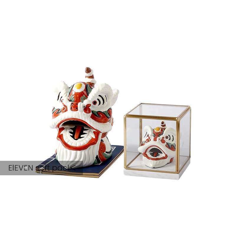 新中式中国风舞狮醒狮子头摆件样板房客厅书房电视柜桌面软装饰品,玩具/童车/益智/积木/模型,遥控车升级件/零配件,淘宝优惠券,粉丝福利购,淘宝优惠卷