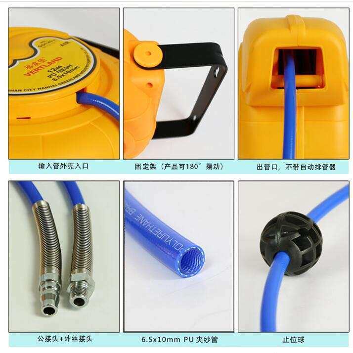 格霖堡GQ120A/GQ90A自动伸缩卷管器 气动工具 气管鼓卷管鼓图片