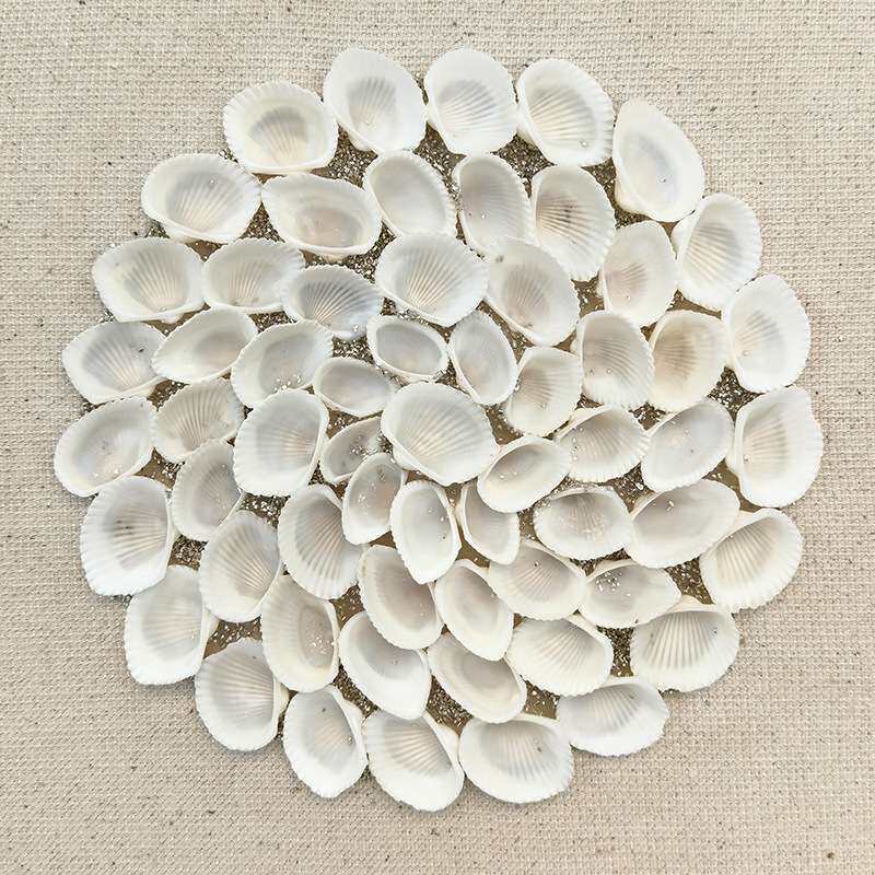 厂家直销材料拼接装饰画 贝壳简约风轻奢画客厅挂画卧室墙画