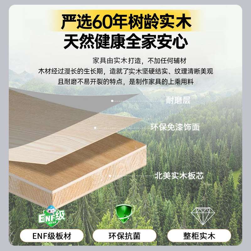 ENF级中古风超窄边柜夹缝收纳柜20cm餐边柜卧室置物小型储物