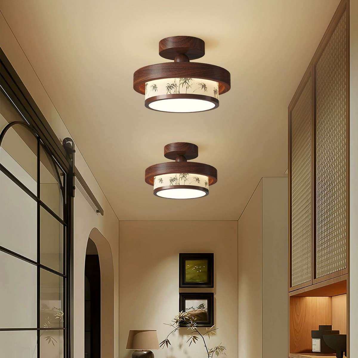 宋代美学过道吸顶灯新中式护眼入户玄关走廊灯中古风卧室床头吊灯,电子元器件市场,其它元器件,淘宝优惠券,粉丝福利购,淘宝优惠卷