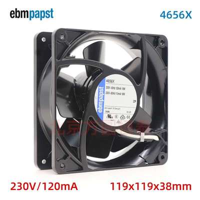 4656X ebmpapst 230VAC 交流风机 19W 0.12A 机箱机柜风扇
