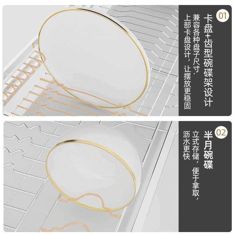 双层橱柜拉篮收纳抽屉式开门式加厚实心扁钢圆钢不锈钢阻尼降噪