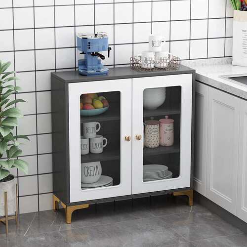定 制墙边小型餐边柜30cm深客厅一体靠墙超窄储物柜25cm20cm深