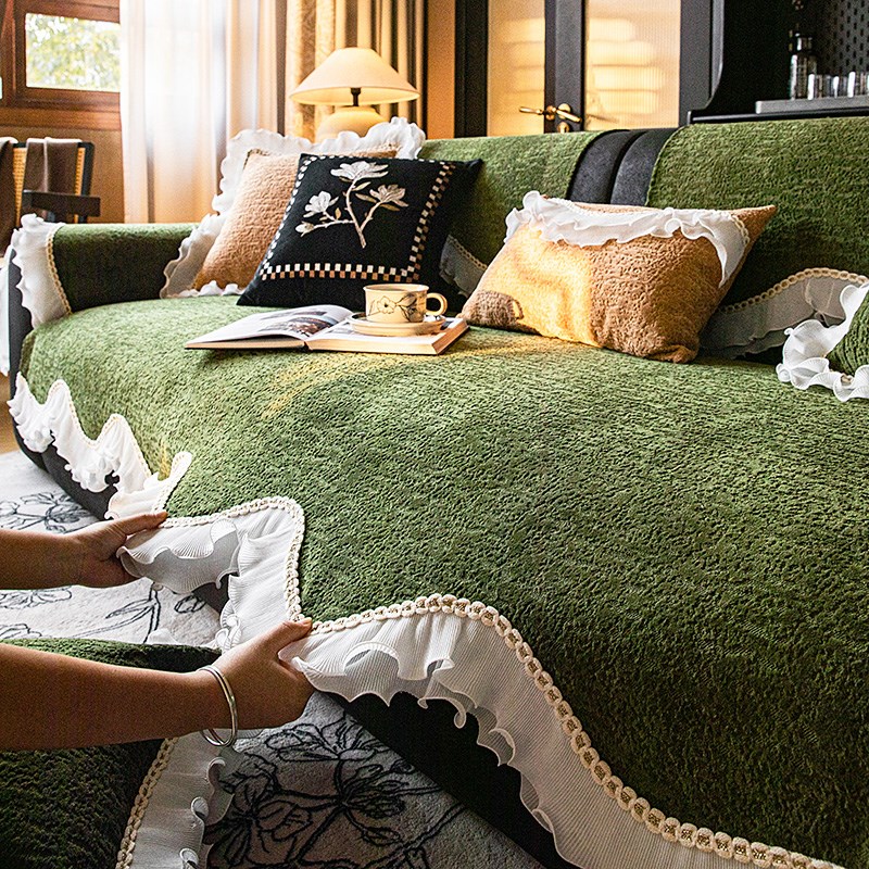 法式异形沙发垫h轻奢高级感防滑坐垫子四季通用直排沙发盖布巾新