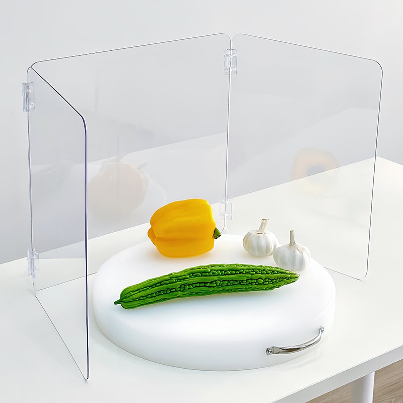 砧板围透明挡板围防溅厨房塑料案C板围栏菜板围挡菜墩松木铁围板