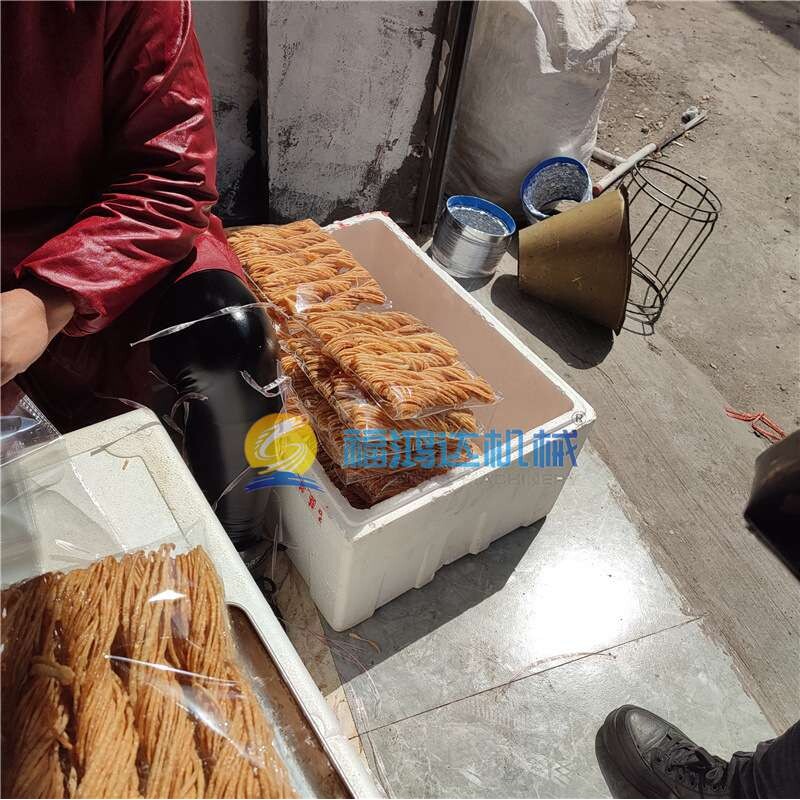 福鸿达炸金丝馓子电加热油炸机 油馓子油炸机 花蝶馓子油炸机