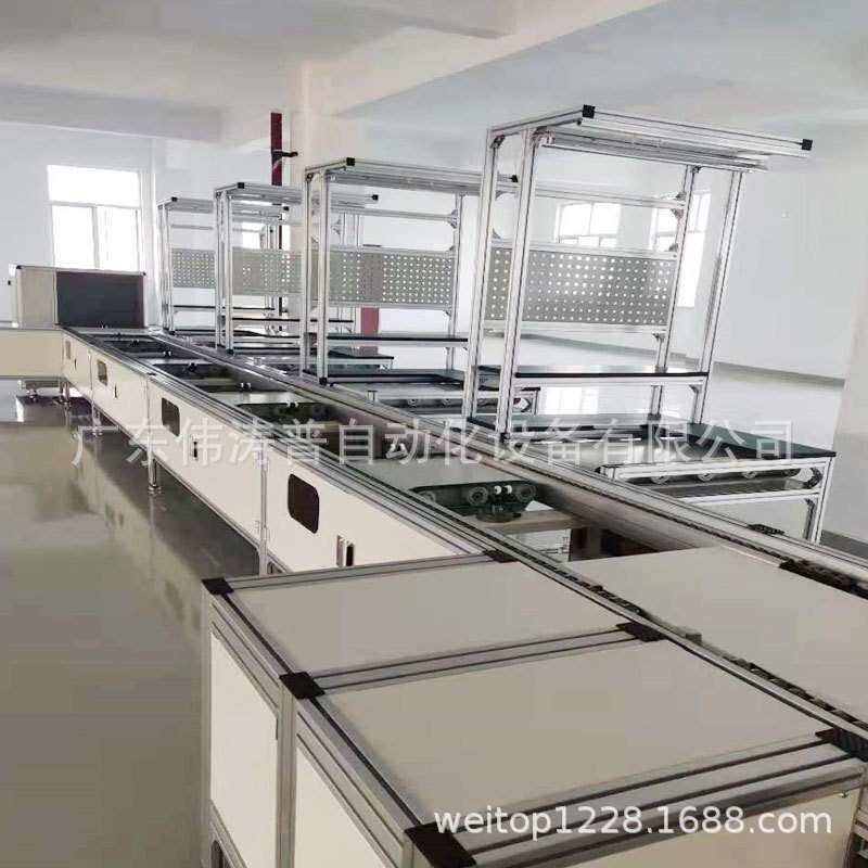 镇江LED广告显示屏生产线 大屏显示器模组装配线多层老化线组装线