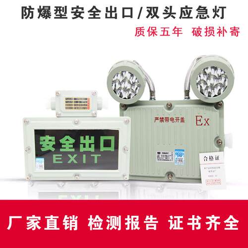 现货浙冠荣防爆型出口指示灯防爆型双头应急灯防爆疏散指示灯
