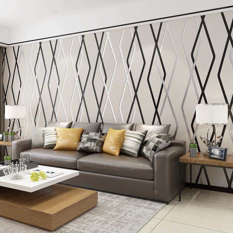 （现货）现代简约3D曲线条纹墙纸客厅背景卧室简约加厚鹿皮绒壁纸,鲜花速递/花卉仿真/绿植园艺,割草机/草坪机,淘宝优惠券,粉丝福利购,淘宝优惠卷