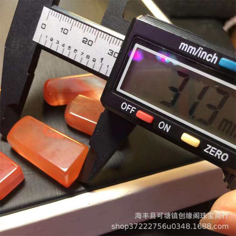 天然凉山南红长方型印章石料 油性十足尺寸大小可以选择厂家