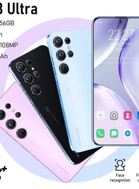 手机S23+Ultra真4G网真穿孔7.3800万像素8+256G外贸超大屏全面屏