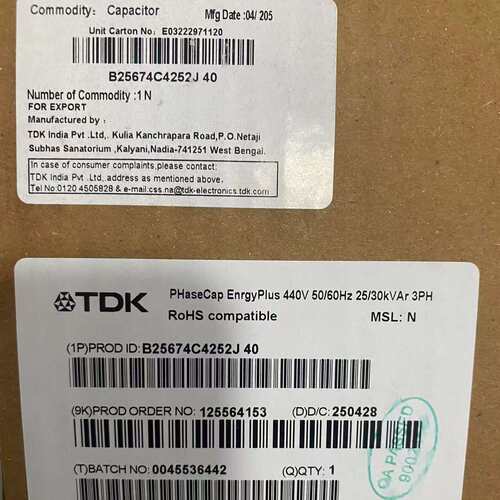 EPCOS MKK440-D-25.0-03  B25674C4252J040 电力电容器