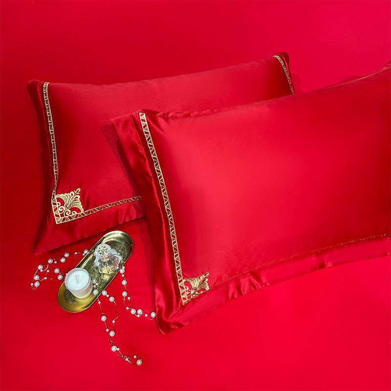 2024新款60贡缎磨毛婚庆绣花多件套